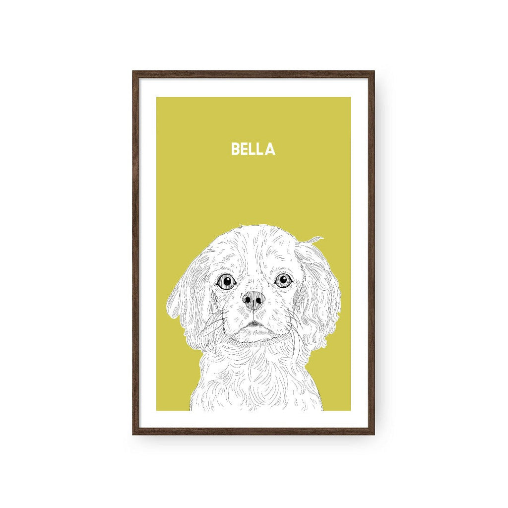Illustrated Pet Portrait - Modern Pet Portrait