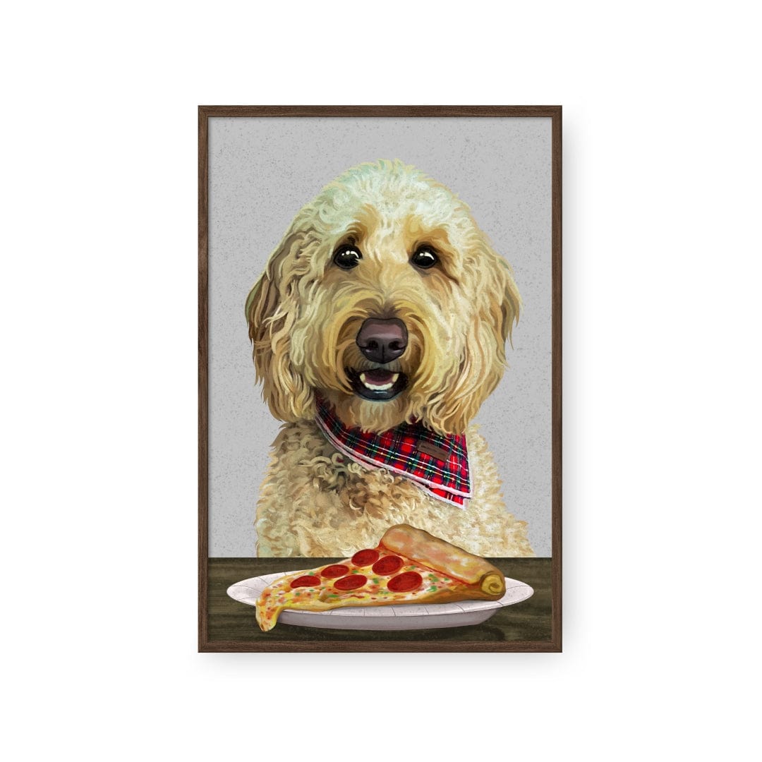 Pet with Pizza  - Custom Pet Poster