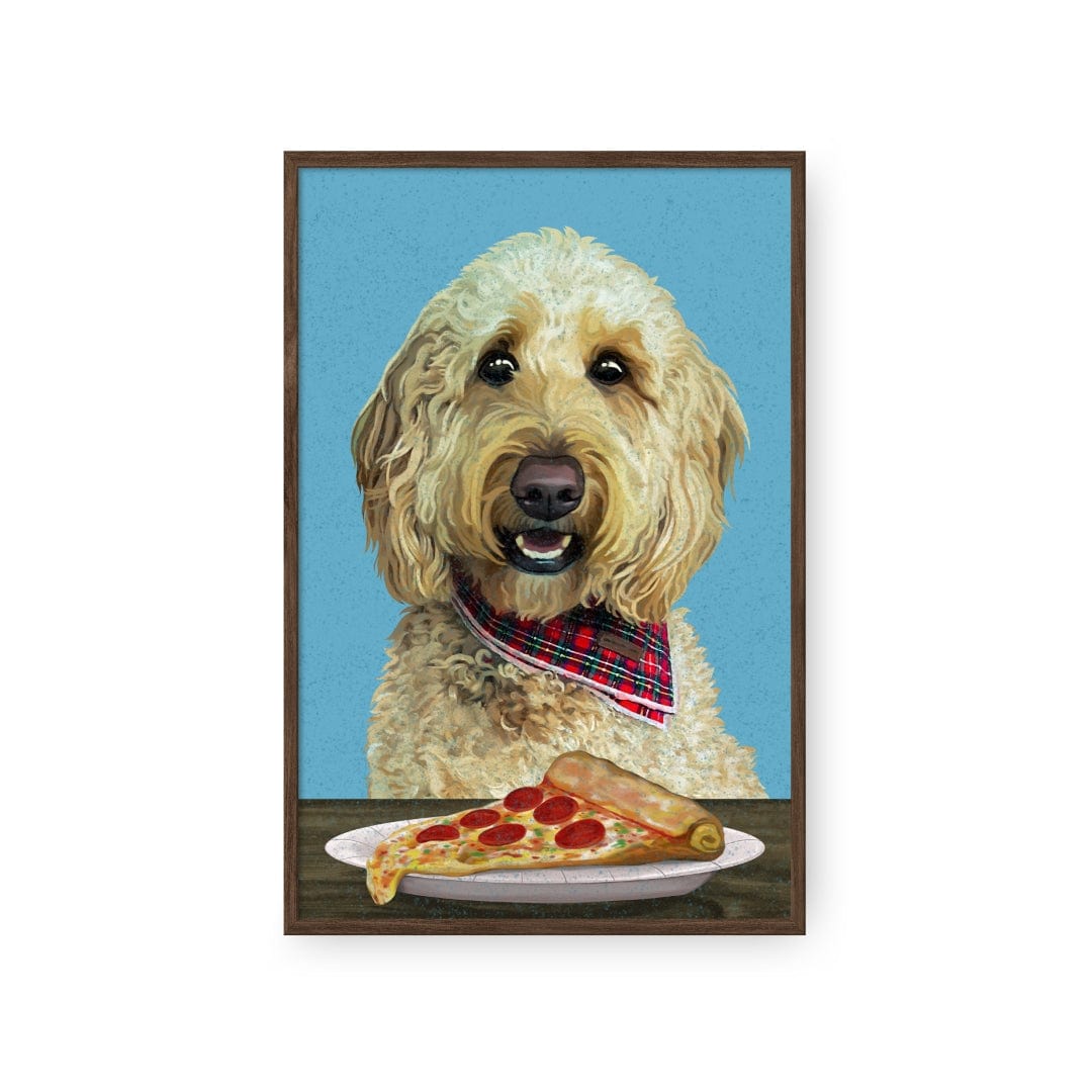 Pet with Pizza  - Custom Pet Poster