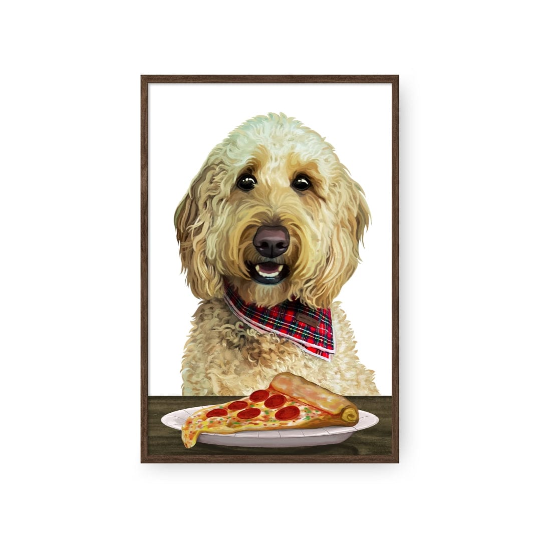 Pet with Pizza  - Custom Pet Poster