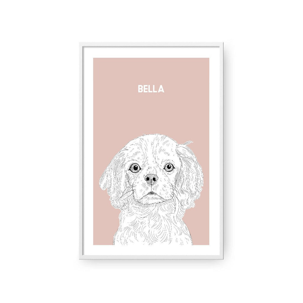 Illustrated Pet Portrait - Modern Pet Portrait