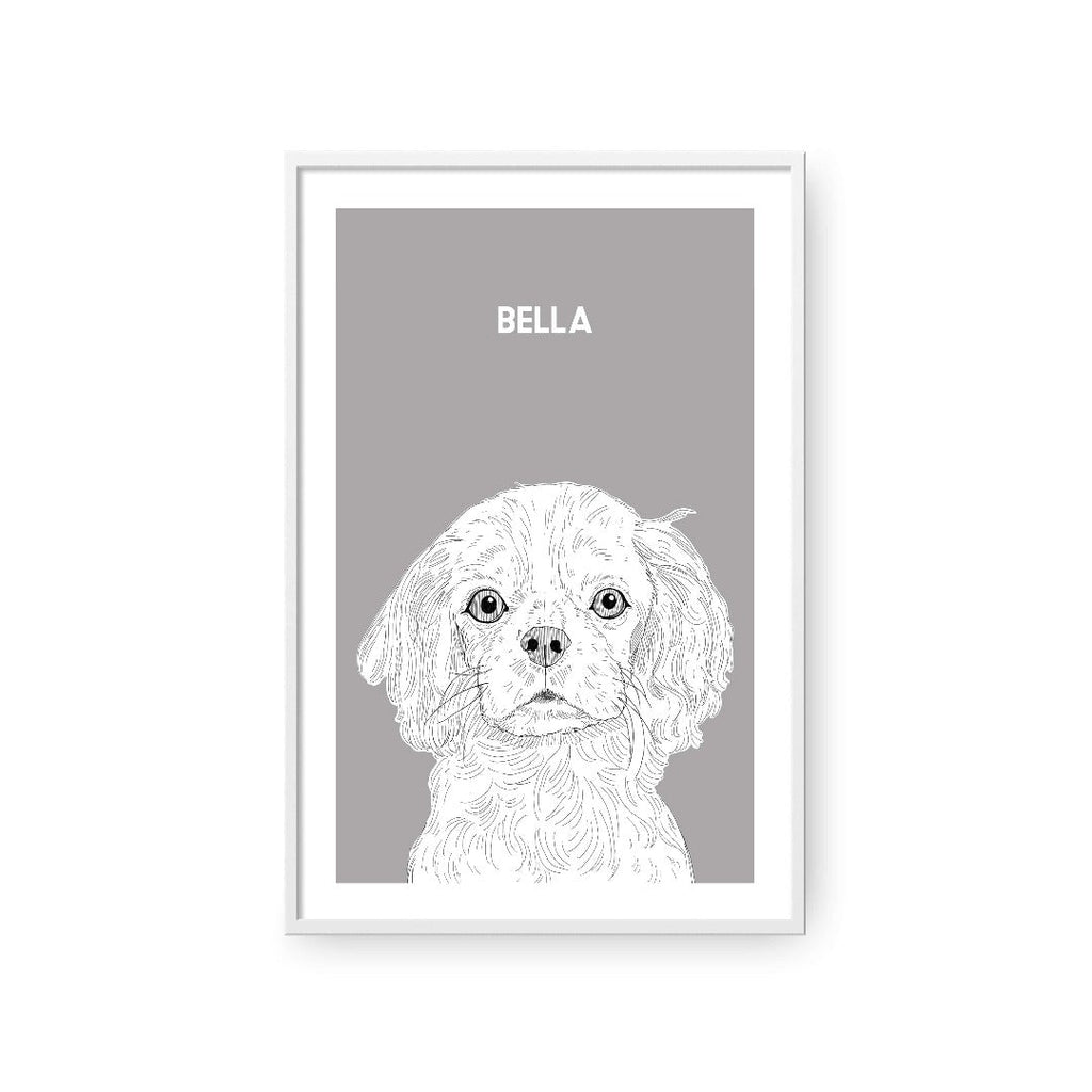 Illustrated Pet Portrait - Modern Pet Portrait