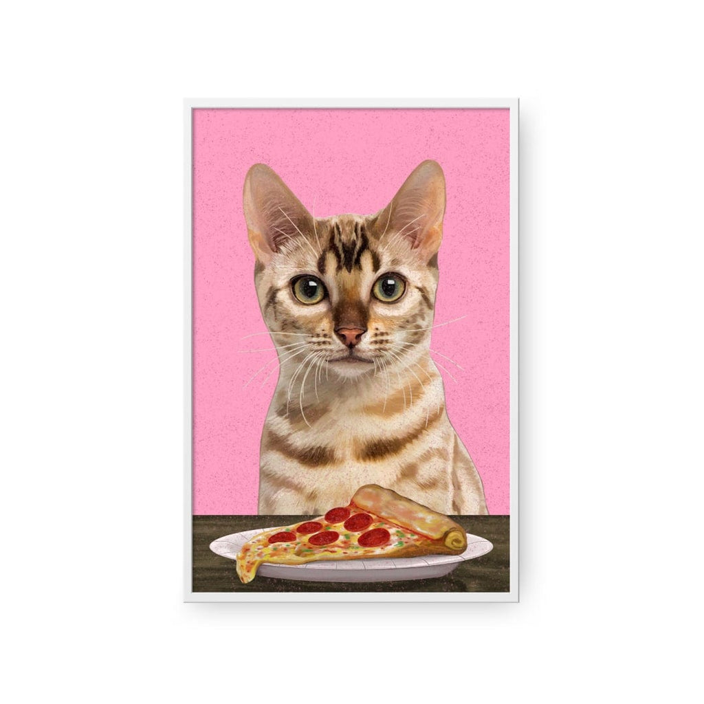 Pet with Pizza  - Custom Pet Poster