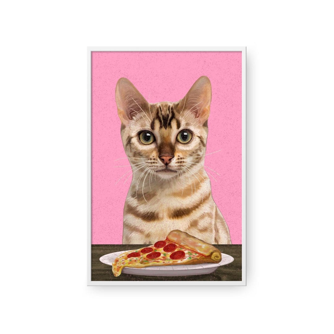Pet with Pizza  - Custom Pet Poster