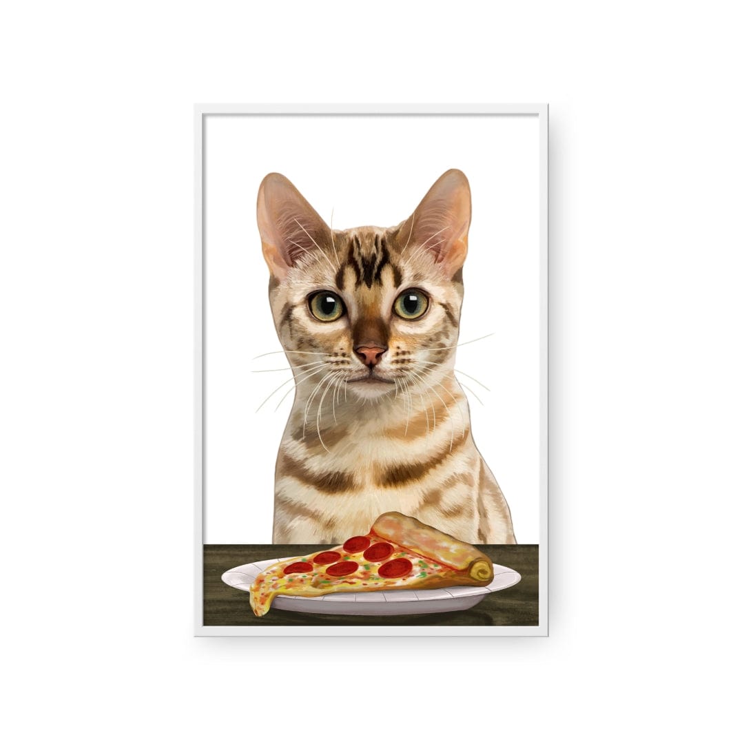 Pet with Pizza  - Custom Pet Poster