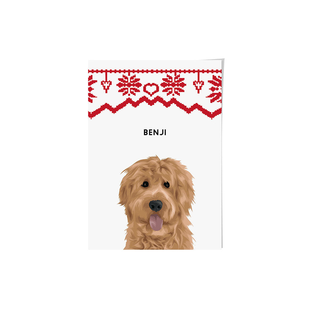 Christmas Pet Portrait - Modern Pet Portrait