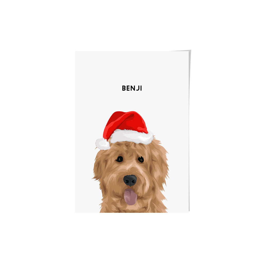 Christmas Pet Portrait - Modern Pet Portrait
