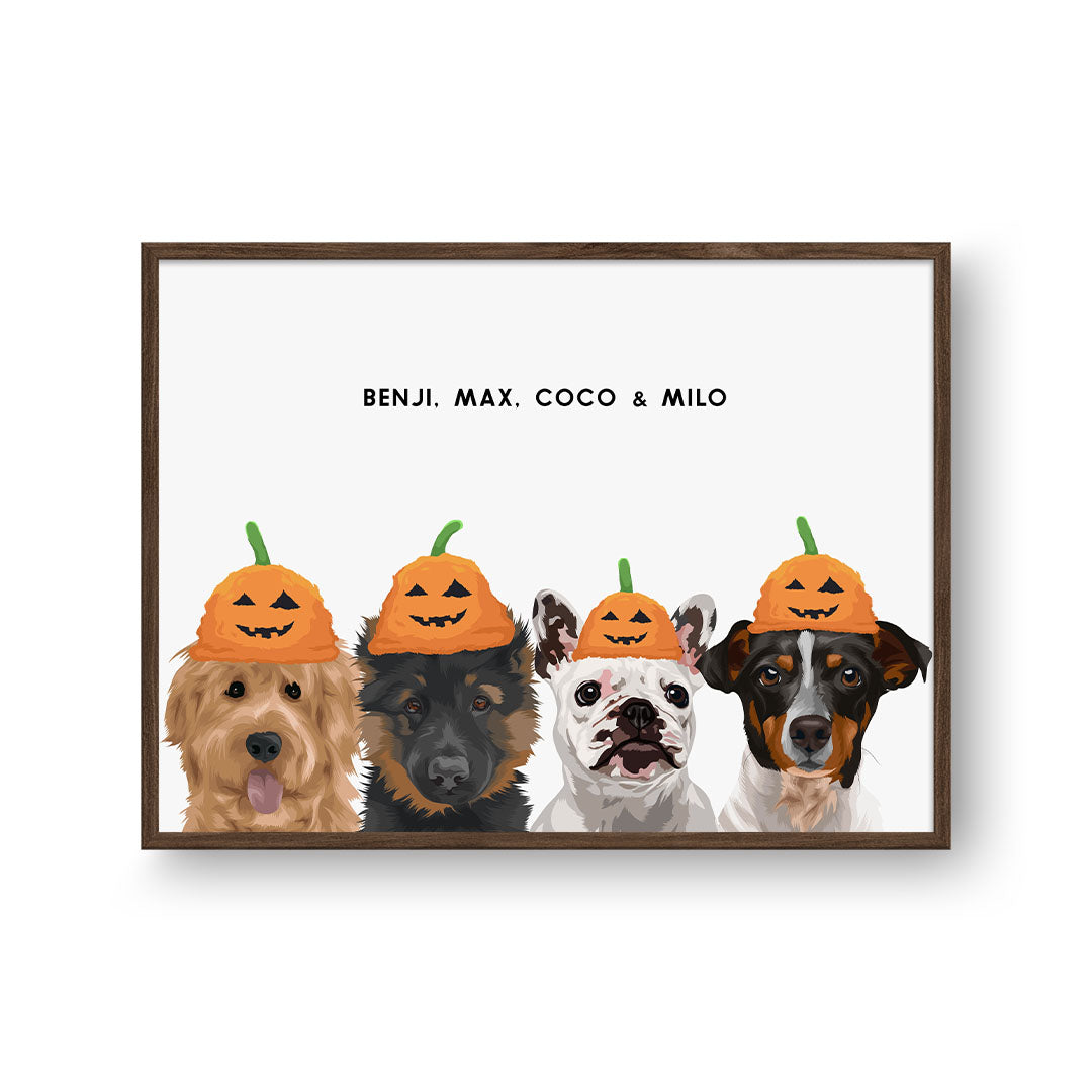Halloween Pet Portrait - Modern Pet Portrait