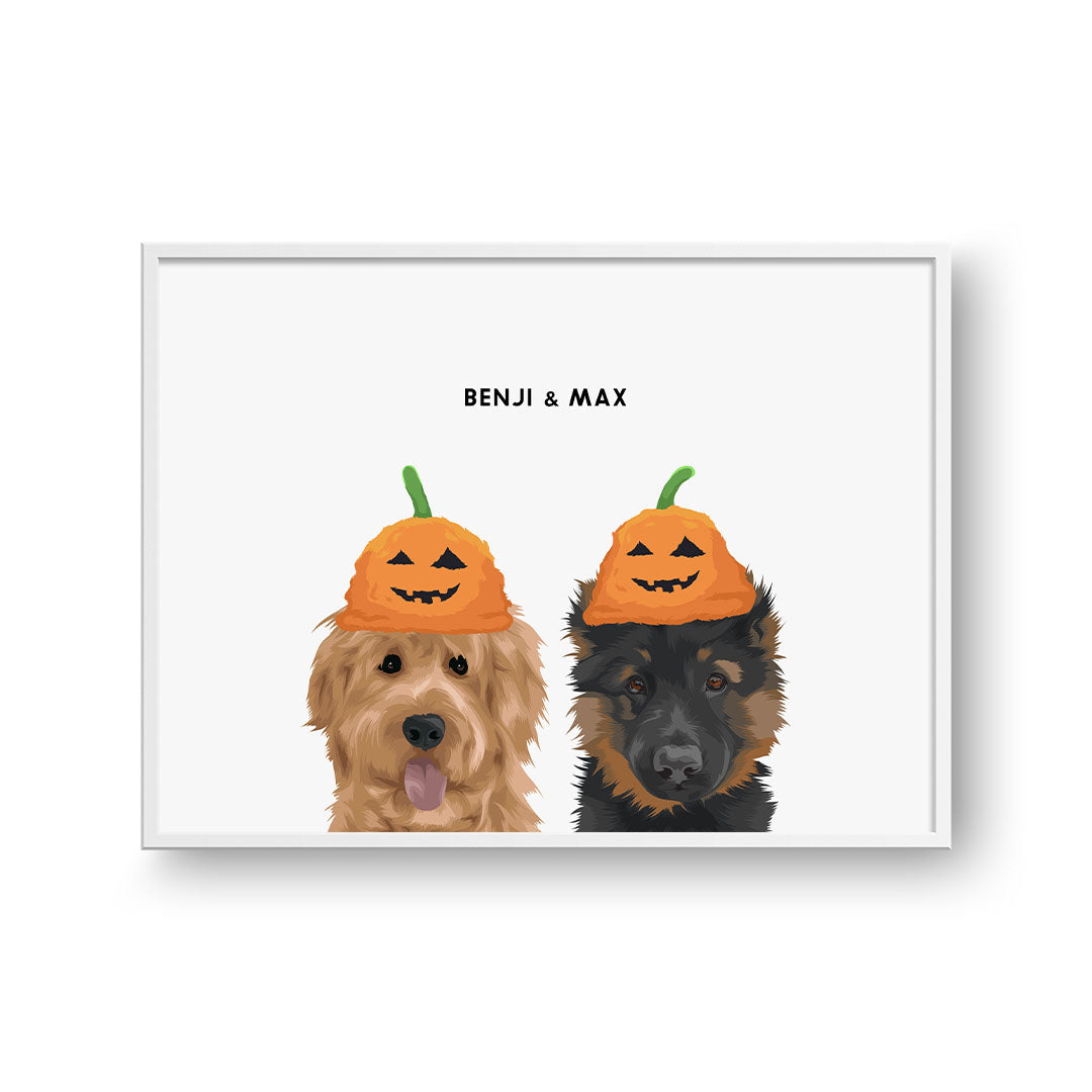 Halloween Pet Portrait - Modern Pet Portrait