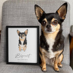 Hand Drawn Pet Portrait - Modern Pet Portrait