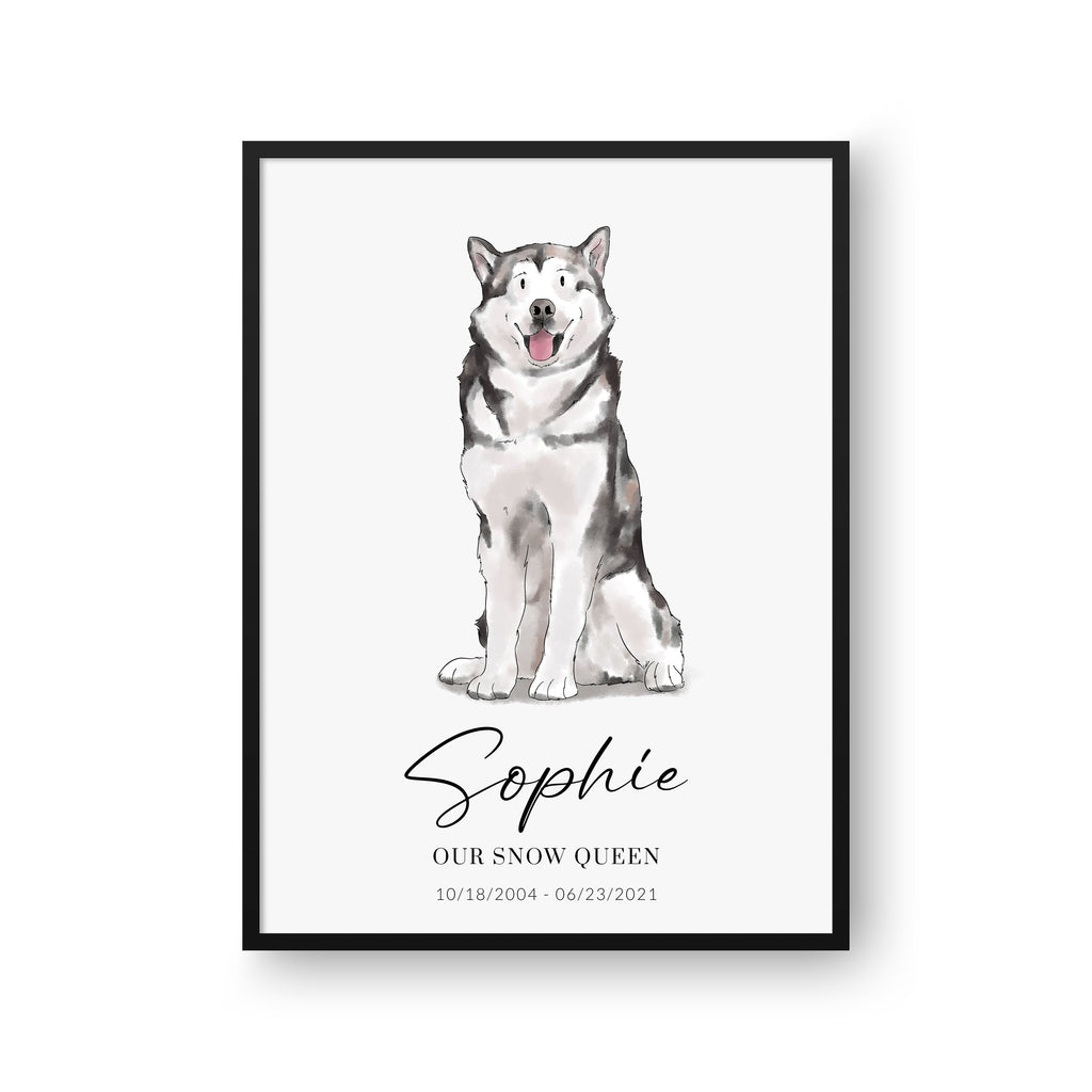 Hand Drawn Pet Portrait - Modern Pet Portrait