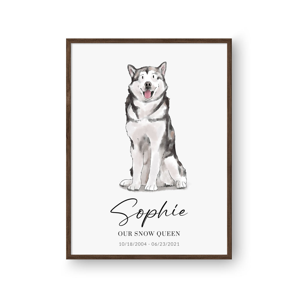 Hand Drawn Pet Portrait - Modern Pet Portrait