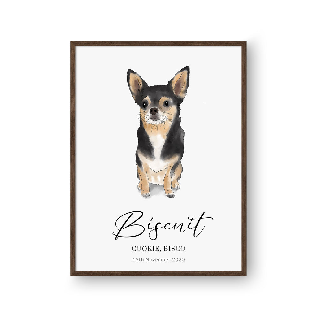 Hand Drawn Pet Portrait - Modern Pet Portrait