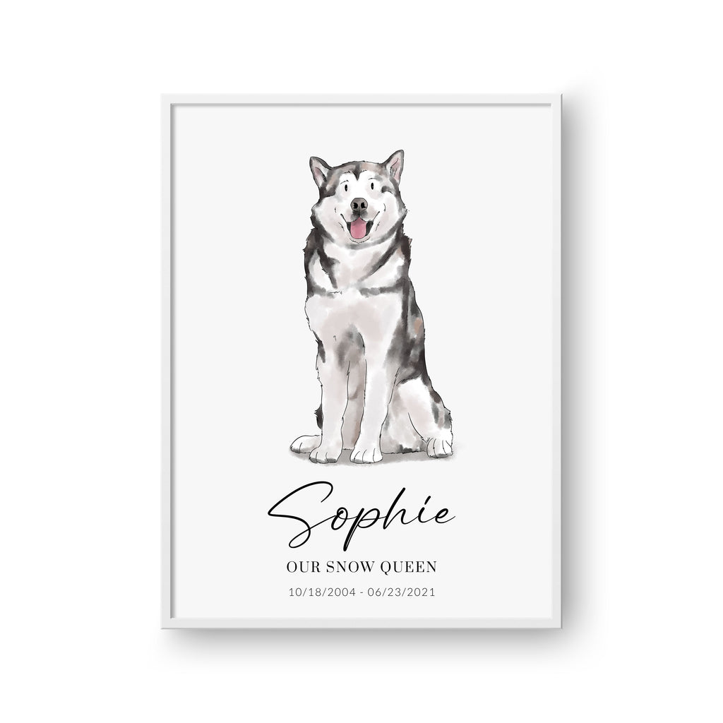 Hand Drawn Pet Portrait - Modern Pet Portrait