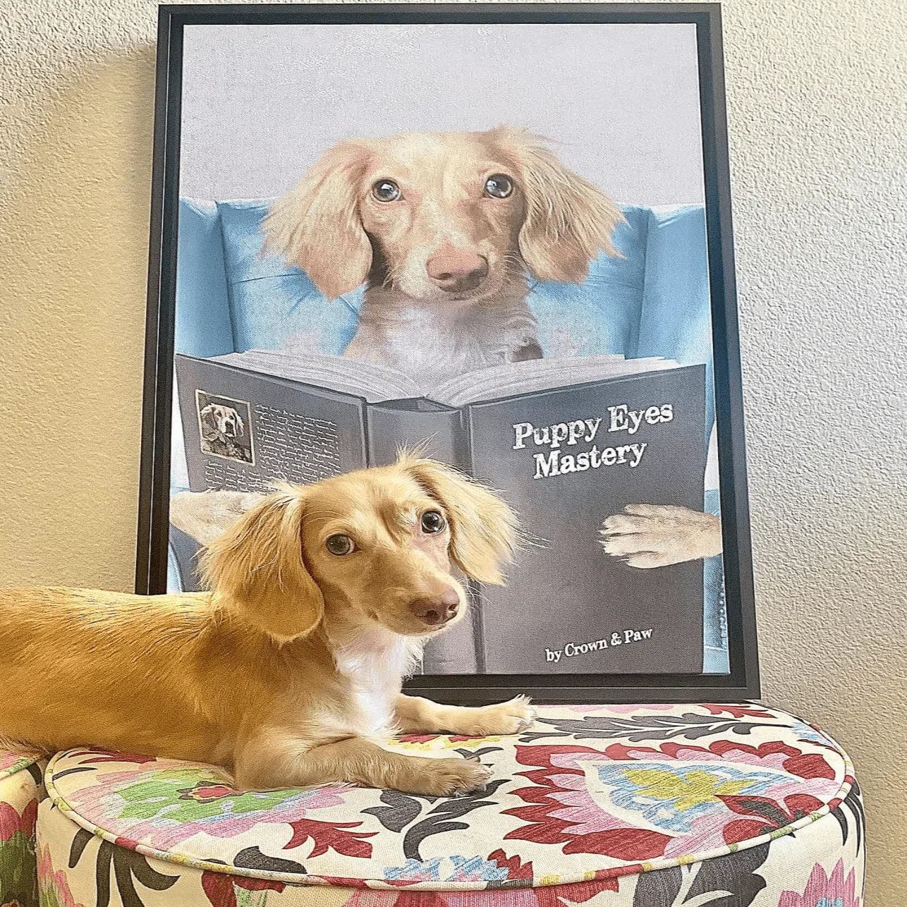 Pet Reading a Book-Custom Pet Poster