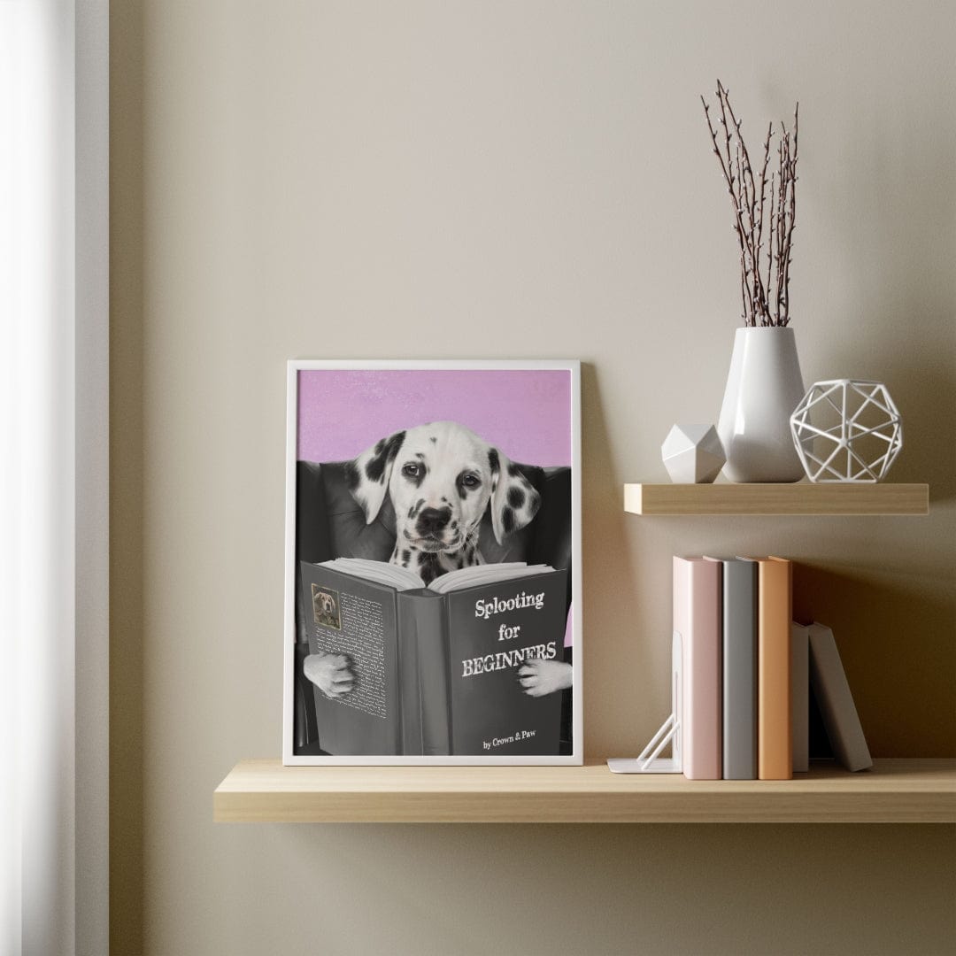 Pet Reading a Book-Custom Pet Poster