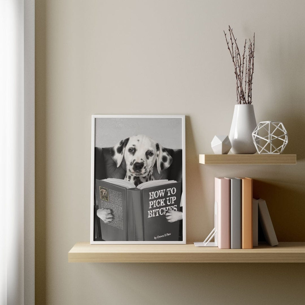Pet Reading a Book-Custom Pet Poster