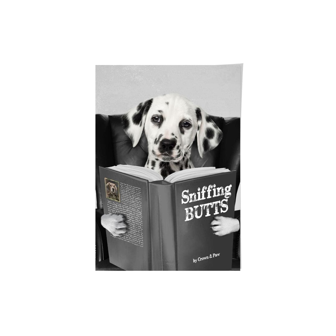 Pet Reading a Book-Custom Pet Poster