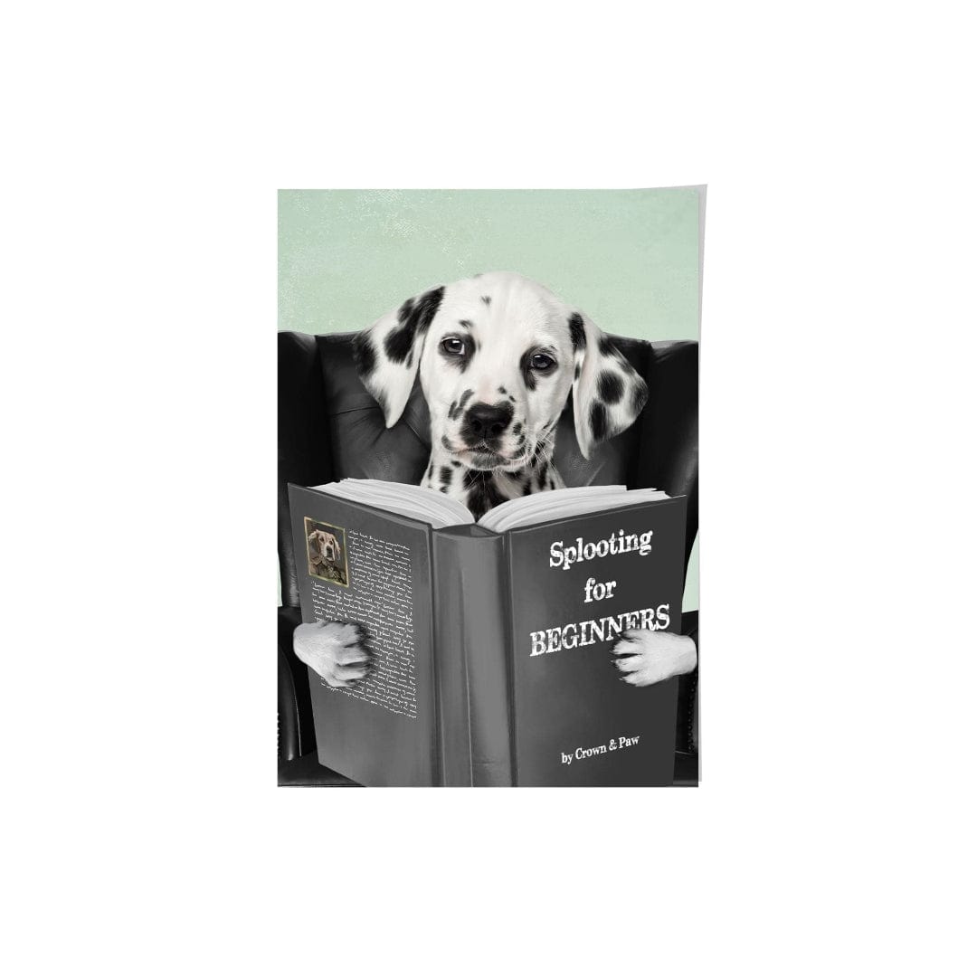 Pet Reading a Book-Custom Pet Poster