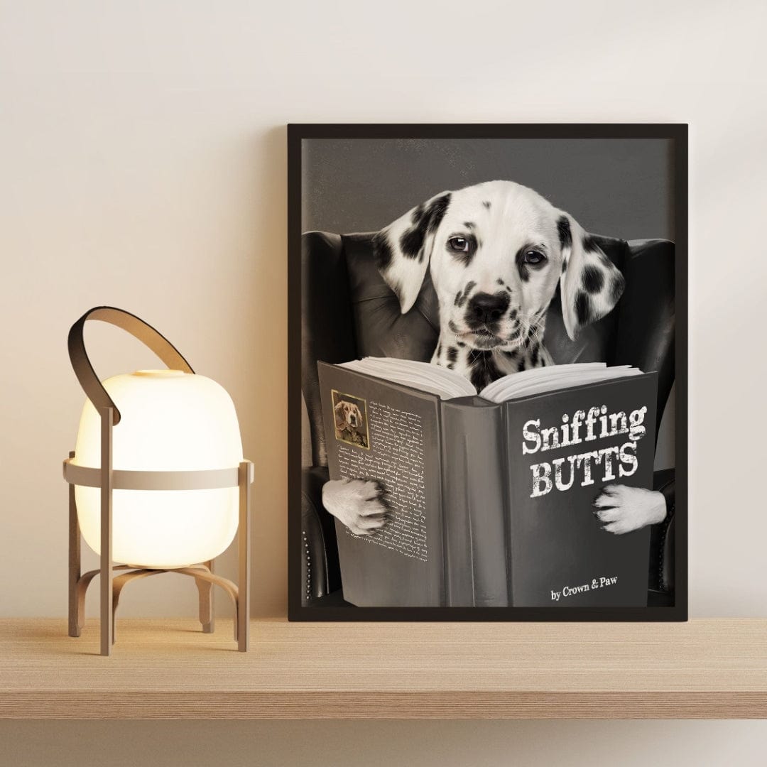 Pet Reading a Book-Custom Pet Poster