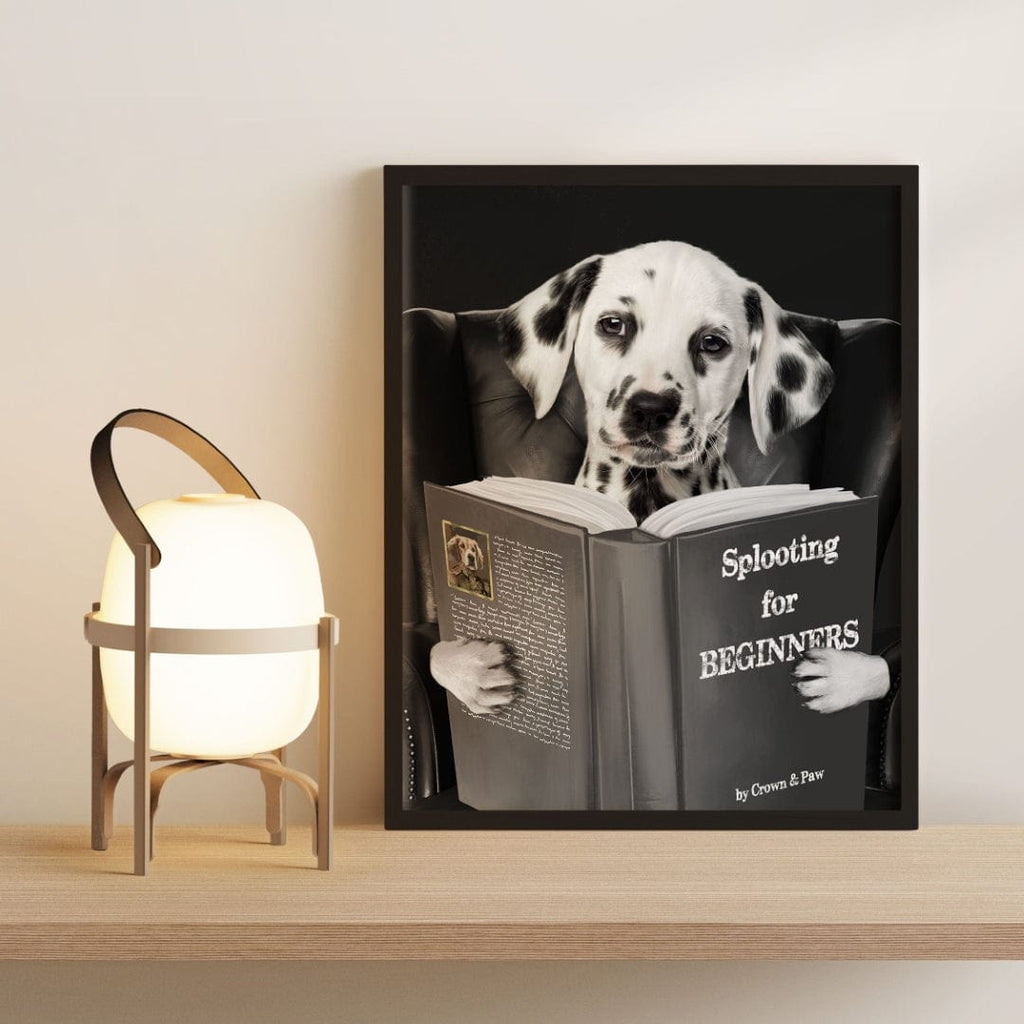 Pet Reading a Book-Custom Pet Poster
