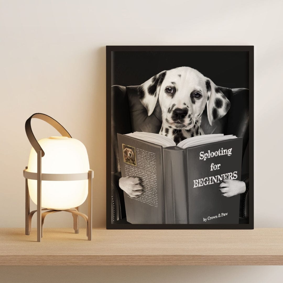Pet Reading a Book-Custom Pet Poster
