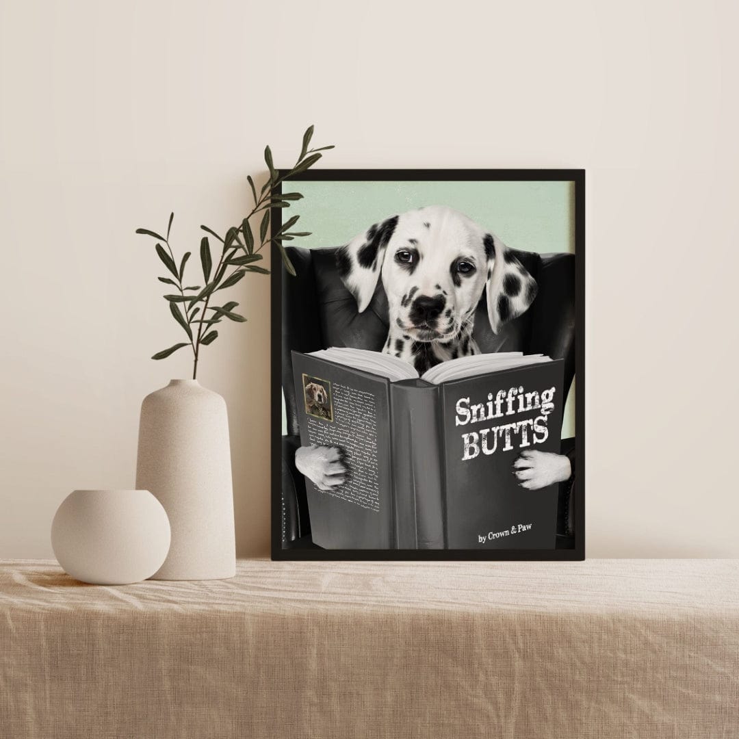 Pet Reading a Book-Custom Pet Poster