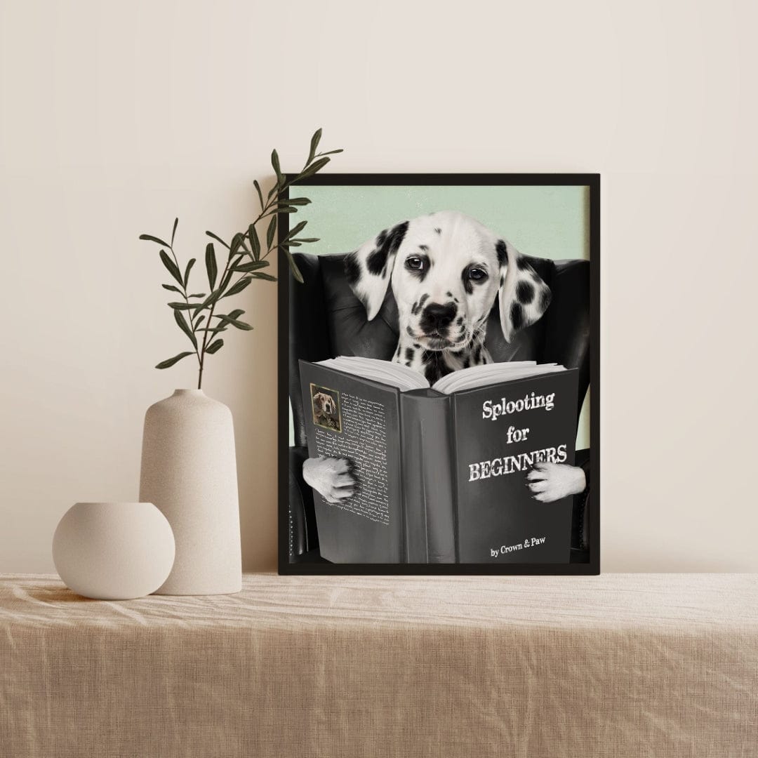 Pet Reading a Book-Custom Pet Poster