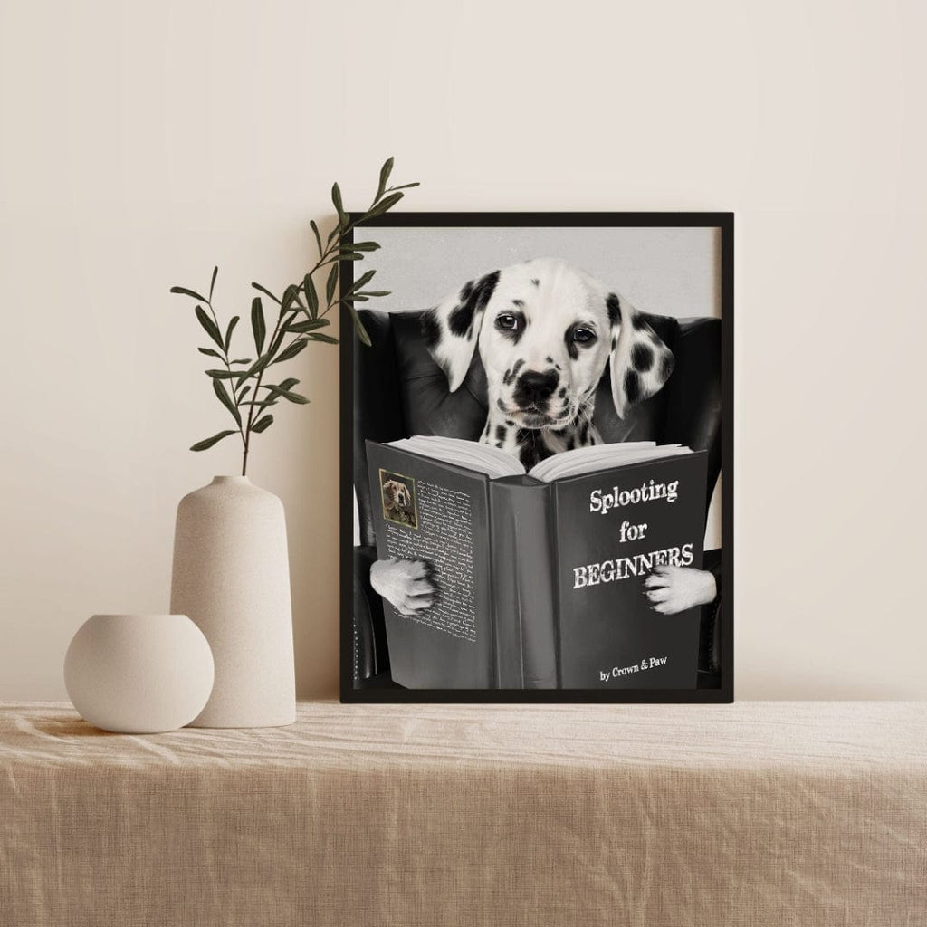 Pet Reading a Book-Custom Pet Poster