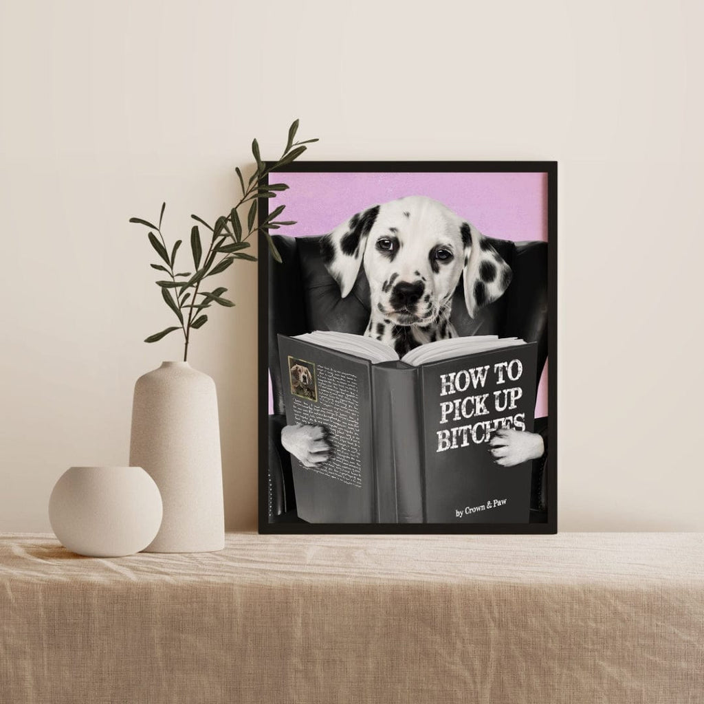 Pet Reading a Book-Custom Pet Poster