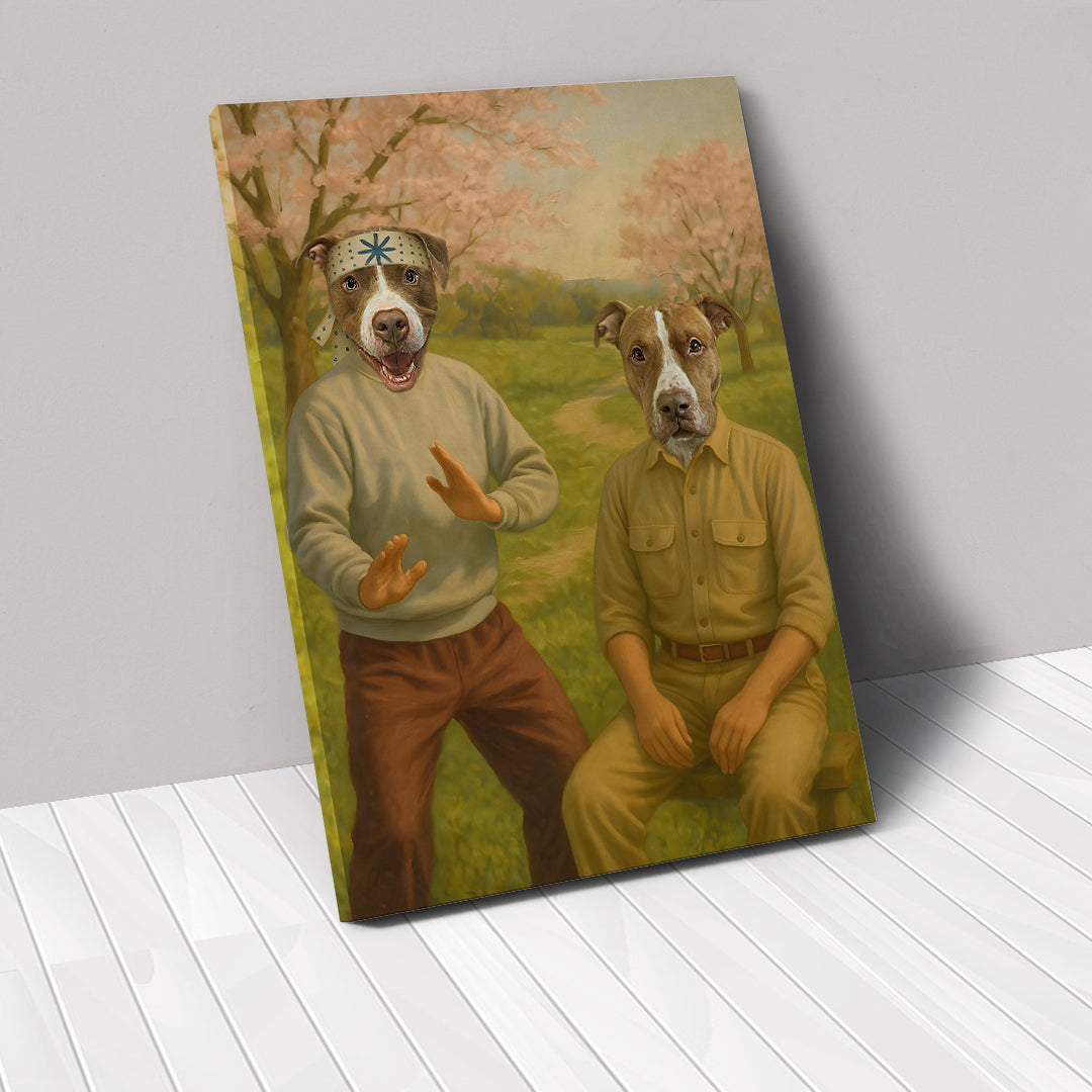 The Karate Duo - Custom Pet Canvas