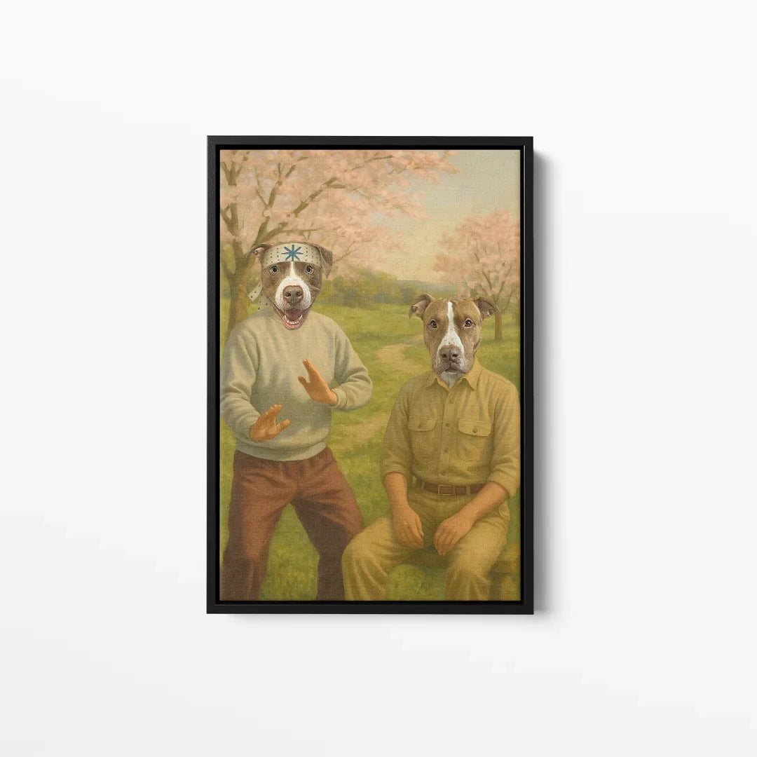 The Karate Duo - Custom Pet Canvas