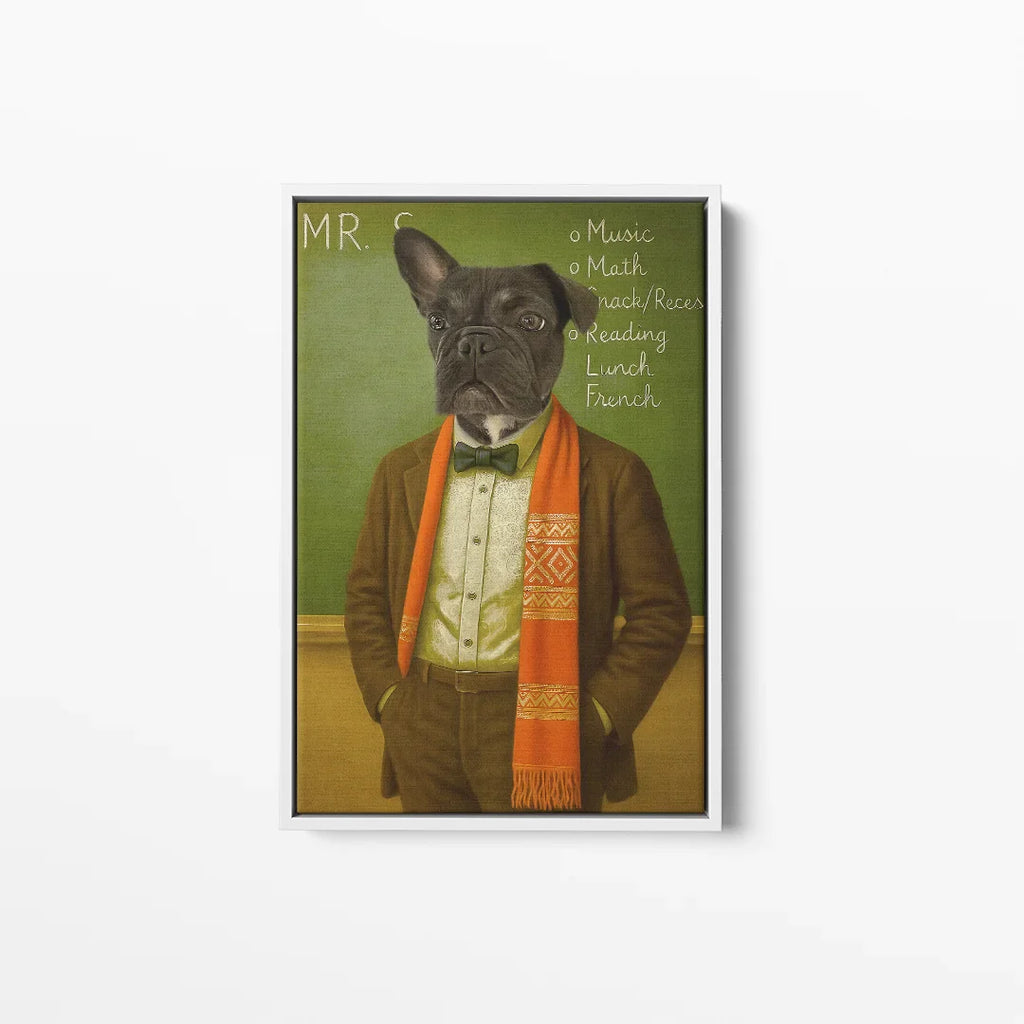 The Rock Teacher - Custom Pet Canvas