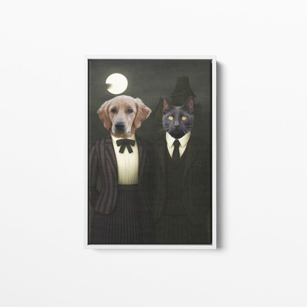 The Werewolf & Wednesday - Custom Pet Canvas