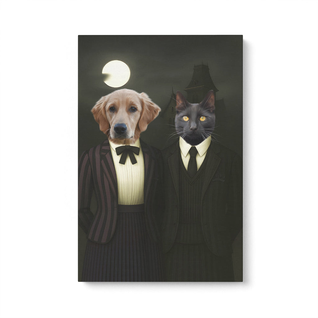 The Werewolf & Wednesday - Custom Pet Canvas