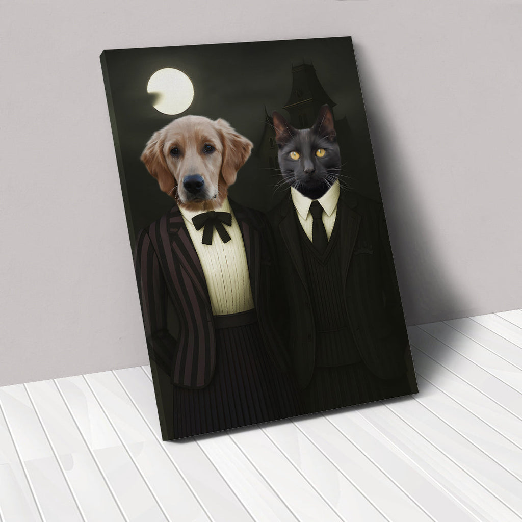 The Werewolf & Wednesday - Custom Pet Canvas